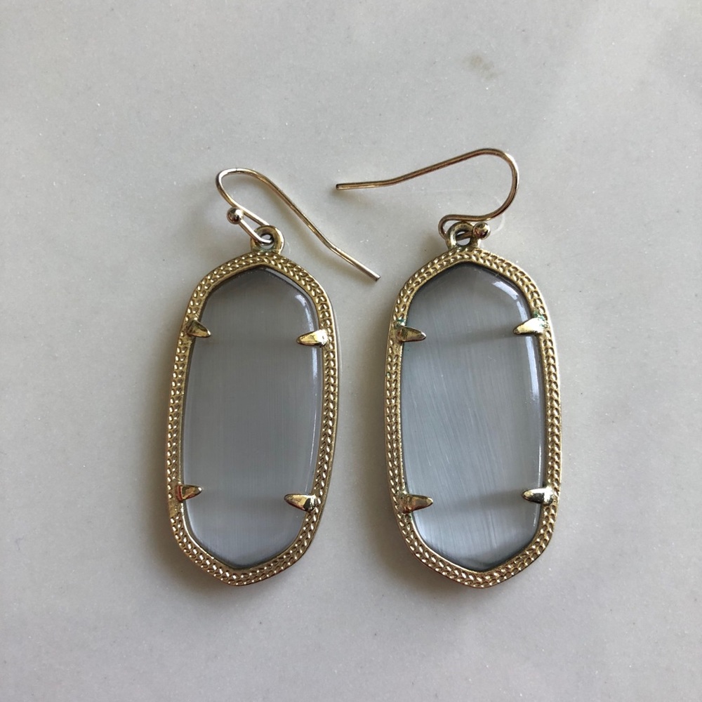 Kendra Scott Elle Grey Drop Earrings